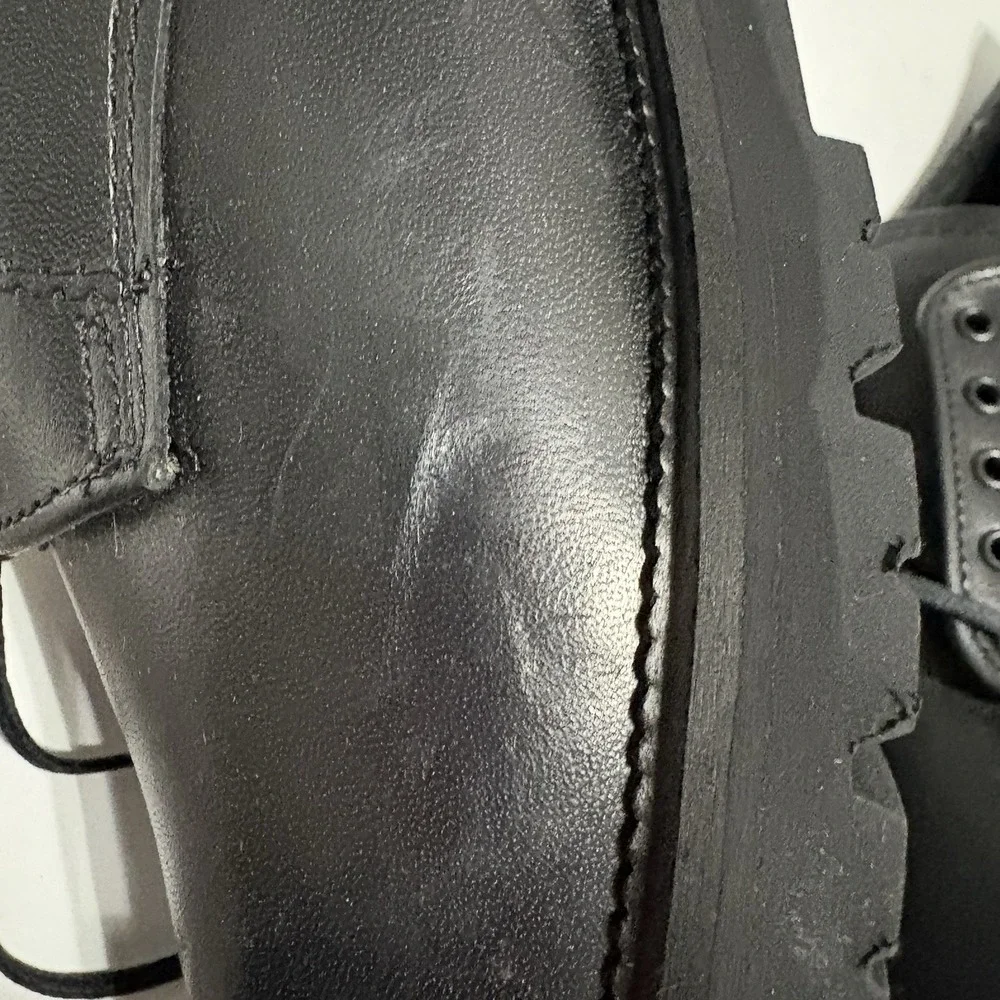 Texel Summumtex Black Leather Oxford Shoes Men's Size 13 M USA Vibram‎ Sole